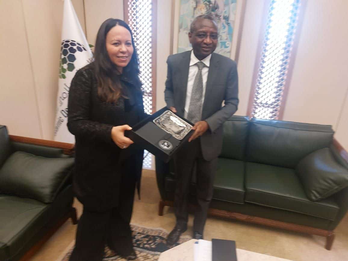 A courtesy visit of Mrs Latifa Elbouabdellaoui, ICDT’s Director General to H.E. Dr Mansur Mukhtar Vice-president Opérations of IsDB