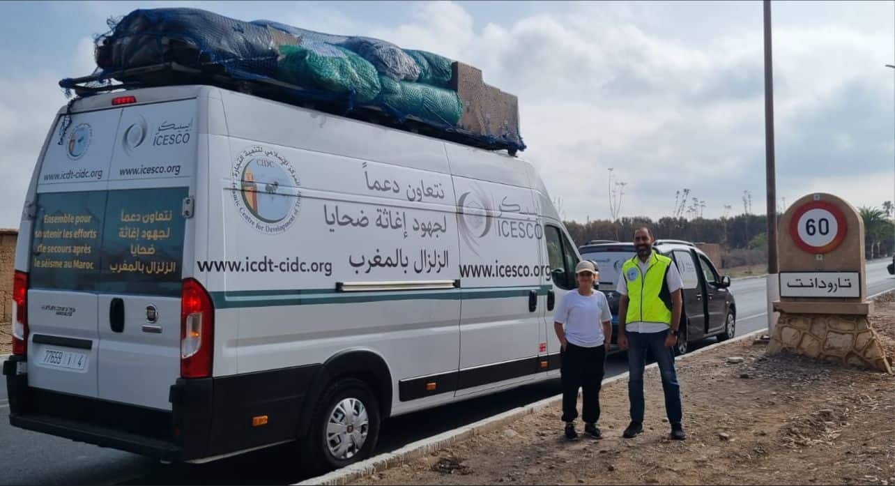 Humanitarian aid caravan of ICDT and ICESCO