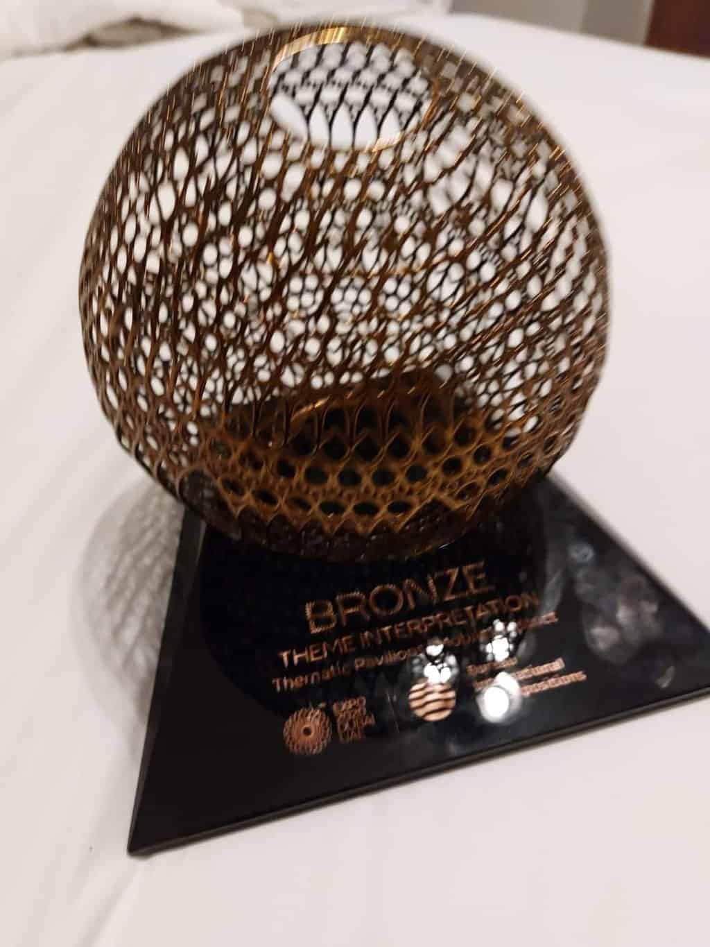 OIC Pavilion in Expo 2020 Dubai received a bronze award during the Bureau International des Expositions (BIE) in Dubai on 30 March 2022 category  thematic Development “Iqra”.