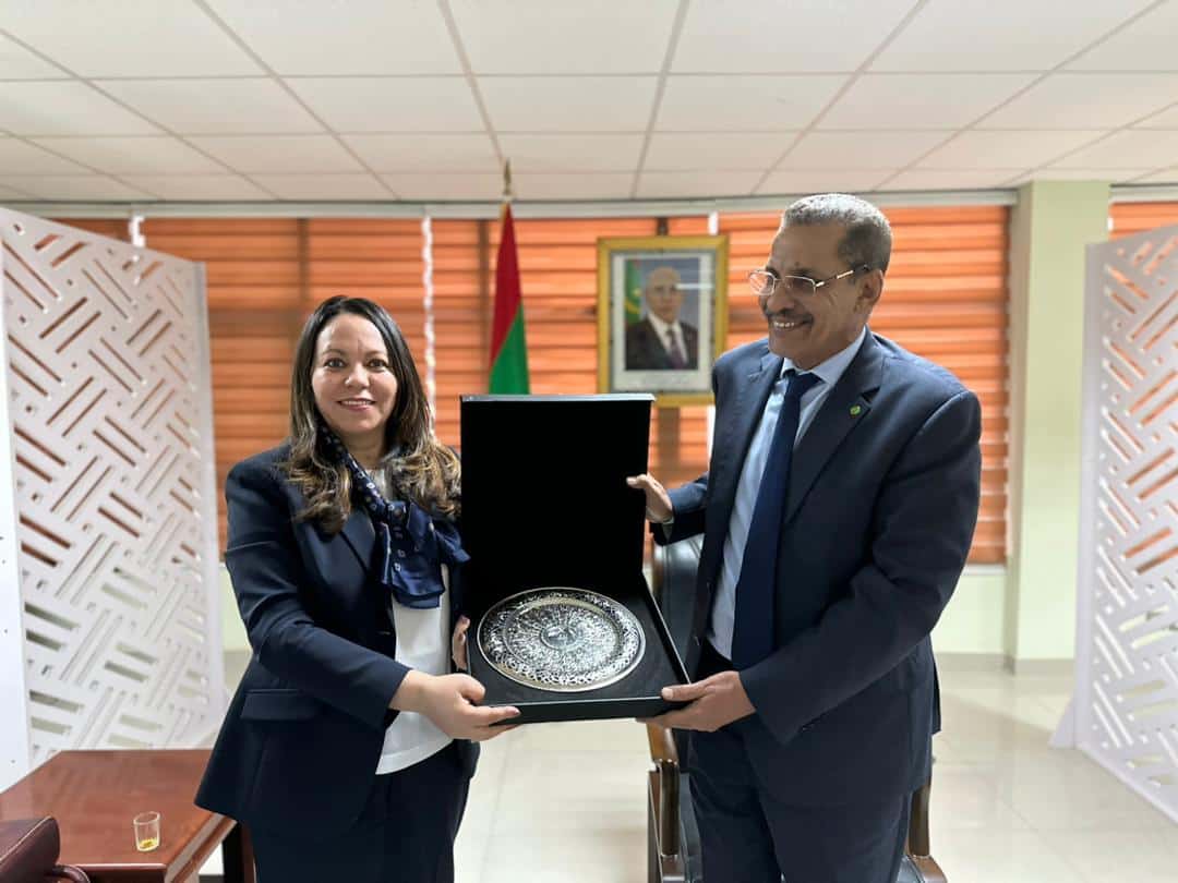 ICDT’s Director General meets the Mauritanian Minister of Trade Mr. Lemrabott Bennahi, the Secretary General of the Ministry of Economic Affairs and the Promotion of the Productive Sectors Mr. Yacoub Ahmed Aicha, and the Director General of Foreign Affairs Mr. Hasni LEFGHIH.