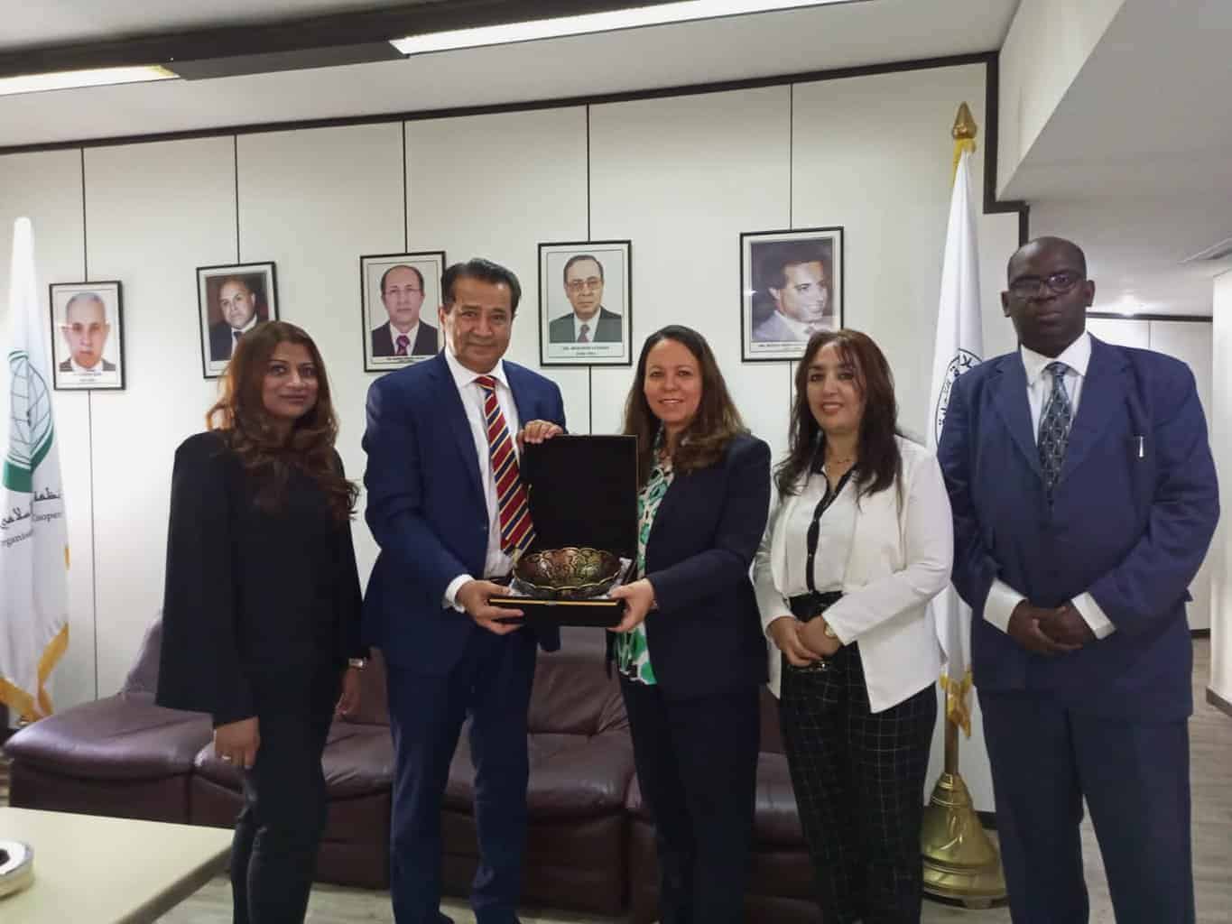 Mrs Latifa El Bouabdellaoui Director General of ICDT met today Dr Mirza Ishtiaq Baig, vice-chairman of Baig Group and Honorary Council of the Kingdom of Morocco in Pakistan