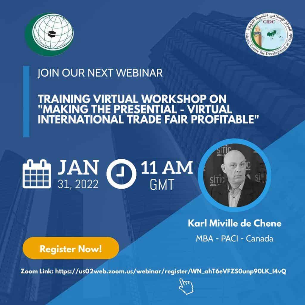 Virtual Training Workshop on “Making the Presential- Virtual International Trade Fair Profitable”